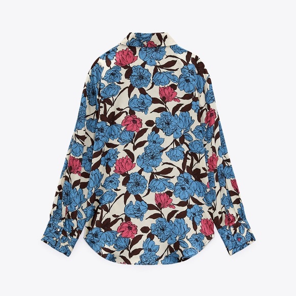 🌟Zara floral print shirt - Picture 6 of 8
